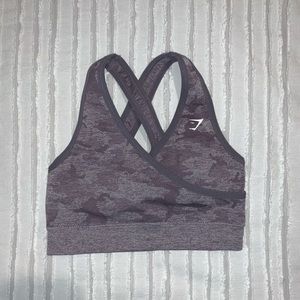 Gymshark Seamless Lavender Camo Sportsbra
